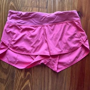 hot pink RARE lululemon shorts